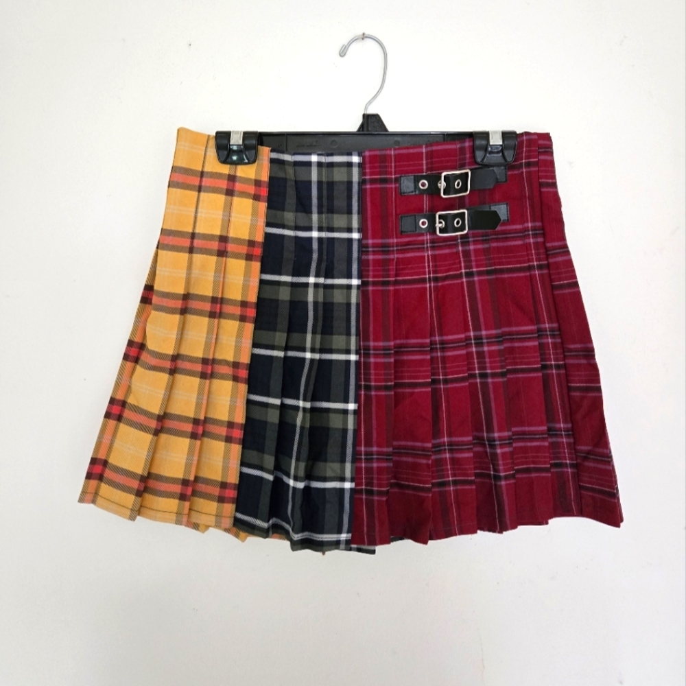 Punk Pleated Schoolgirl Skirt